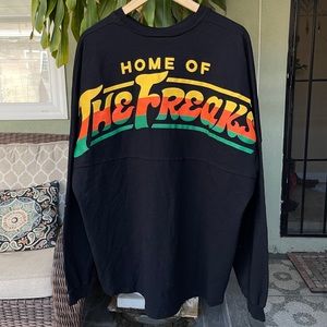 Panic! at the Disco Spirit Jersey Home of the Freaks Black Long Sleeve Shirt